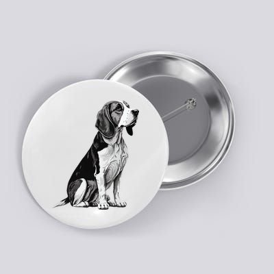 Funny Beagle Dog Button