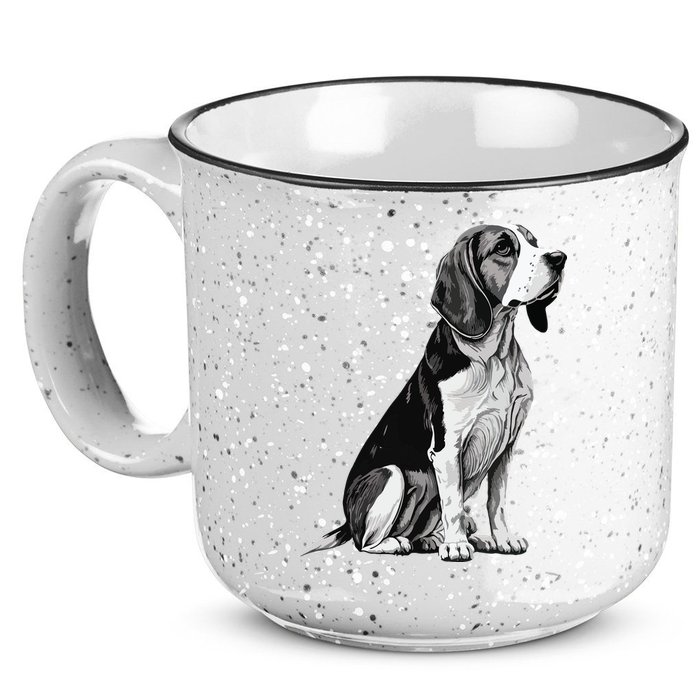 Funny Beagle Dog 15oz Campfire Ceramic Mug