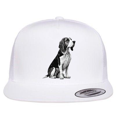 Funny Beagle Dog Flatbill Hat