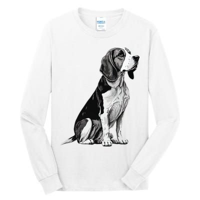 Funny Beagle Dog Tall Long Sleeve T-Shirt