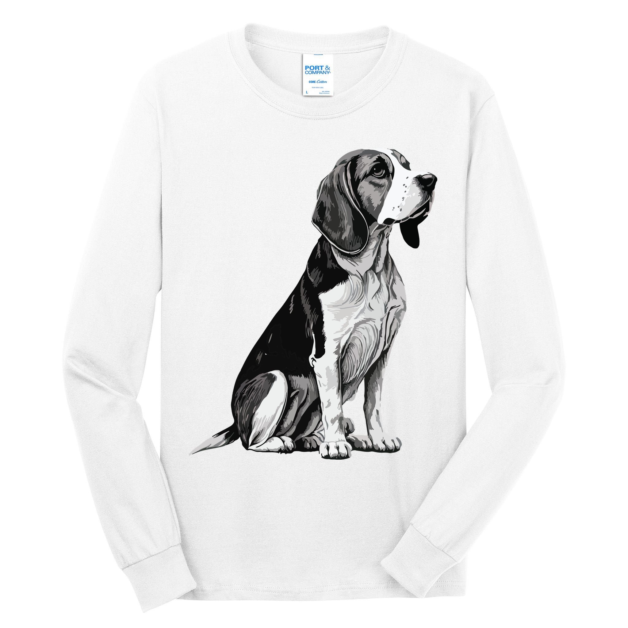 Funny Beagle Dog Tall Long Sleeve T-Shirt