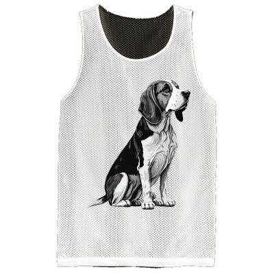 Funny Beagle Dog Mesh Reversible Basketball Jersey Tank