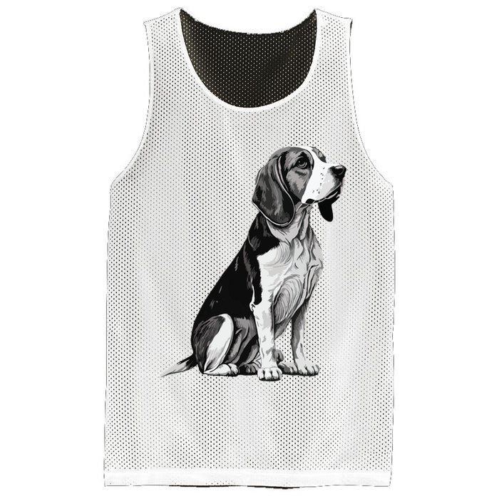 Funny Beagle Dog Mesh Reversible Basketball Jersey Tank