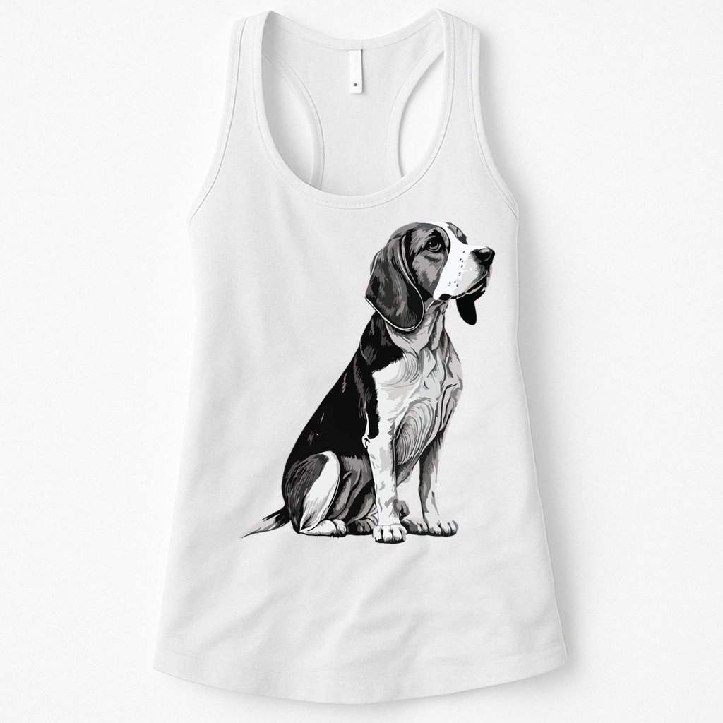 Funny Beagle Dog Womens Tank Top