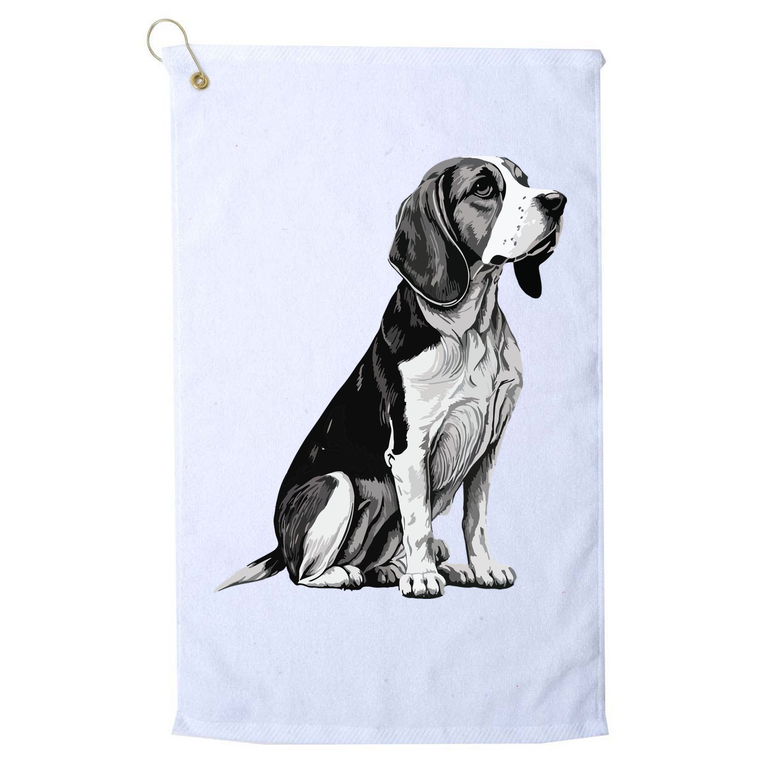 Funny Beagle Dog Golf Towel