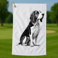 Funny Beagle Dog Golf Towel