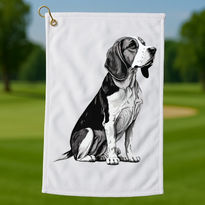 Funny Beagle Dog Golf Towel