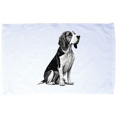 Funny Beagle Dog Microfiber Hand Towel