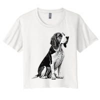 Funny Beagle Dog Crop Top