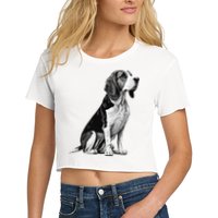 Funny Beagle Dog Crop Top