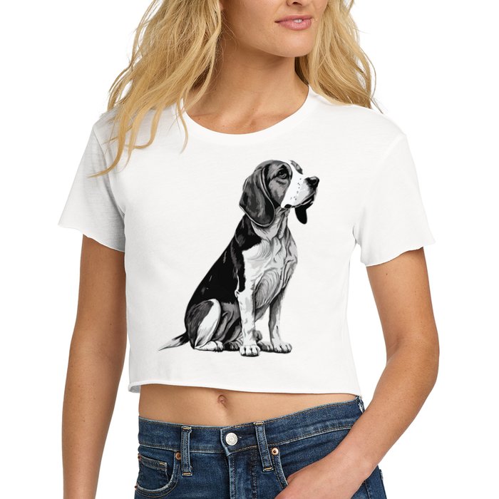 Funny Beagle Dog Crop Top