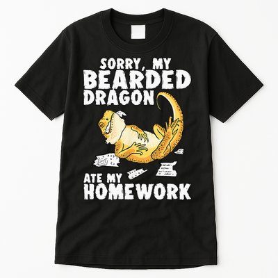 Funny Bearded Dragon Reptile Funny Lizard Tall T-Shirt