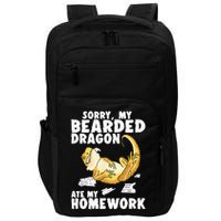 Funny Bearded Dragon Reptile Funny Lizard Impact Tech Backpack