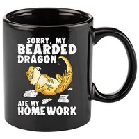 Funny Bearded Dragon Reptile Funny Lizard 11oz C Handle Ceramic Mug