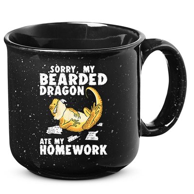 Funny Bearded Dragon Reptile Funny Lizard 15oz Campfire Ceramic Mug