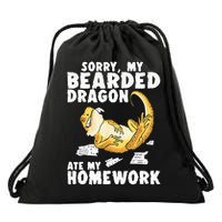 Funny Bearded Dragon Reptile Funny Lizard Drawstring Bag