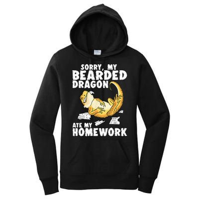 Funny Bearded Dragon Reptile Funny Lizard Women's Pullover Hoodie