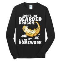 Funny Bearded Dragon Reptile Funny Lizard Tall Long Sleeve T-Shirt