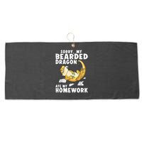 Funny Bearded Dragon Reptile Funny Lizard Large Microfiber Waffle Golf Towel