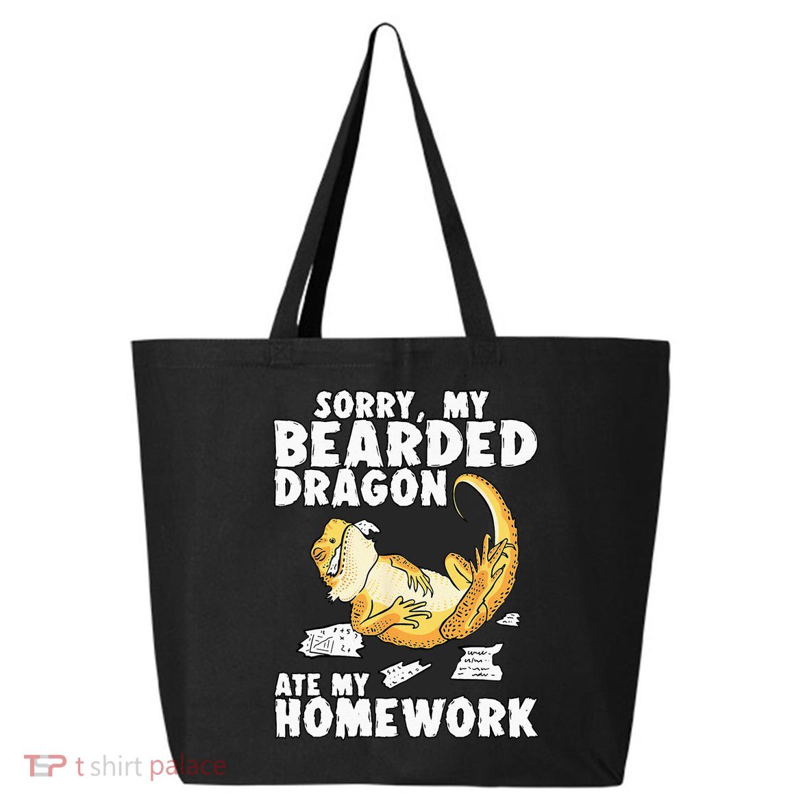 Funny Bearded Dragon Reptile Funny Lizard 25L Jumbo Tote