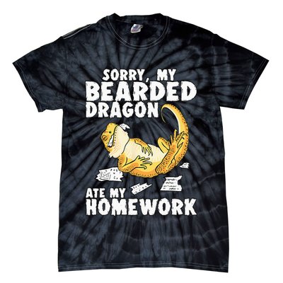 Funny Bearded Dragon Reptile Funny Lizard Tie-Dye T-Shirt