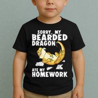 Funny Bearded Dragon Reptile Funny Lizard Toddler T-Shirt