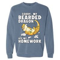 Funny Bearded Dragon Reptile Funny Lizard Garment-Dyed Sweatshirt