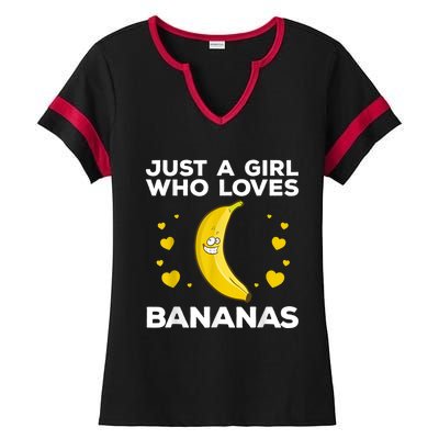 Funny Banana Design Women Girl Kids Banana Fruit Lovers Ladies Halftime Notch Neck Tee