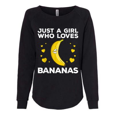 Funny Banana Design Women Girl Kids Banana Fruit Lovers Womens California Wash Sweatshirt