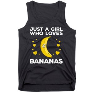 Funny Banana Design Women Girl Kids Banana Fruit Lovers Tank Top