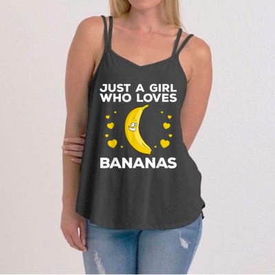 Funny Banana Design Women Girl Kids Banana Fruit Lovers Women's Strappy Tank