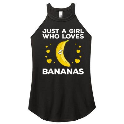 Funny Banana Design Women Girl Kids Banana Fruit Lovers Women’s Perfect Tri Rocker Tank