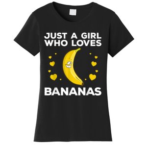 Funny Banana Design Women Girl Kids Banana Fruit Lovers Women's T-Shirt