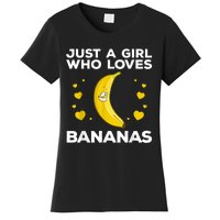 Funny Banana Design Women Girl Kids Banana Fruit Lovers Women's T-Shirt