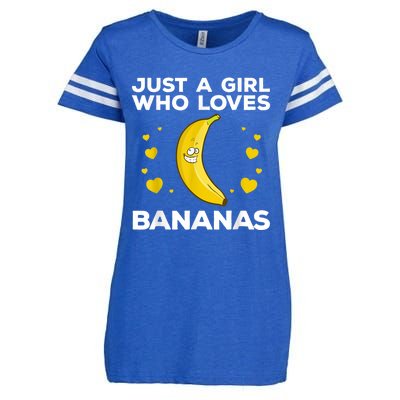 Funny Banana Design Women Girl Kids Banana Fruit Lovers Enza Ladies Jersey Football T-Shirt