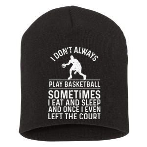 Funny Basketball Design For Kids Men Women Basketball Lovers Short Acrylic Beanie