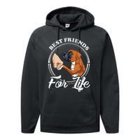 Funny Boxer Dog Boxer Dog Lover Performance Fleece Hoodie