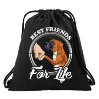Funny Boxer Dog Boxer Dog Lover Drawstring Bag