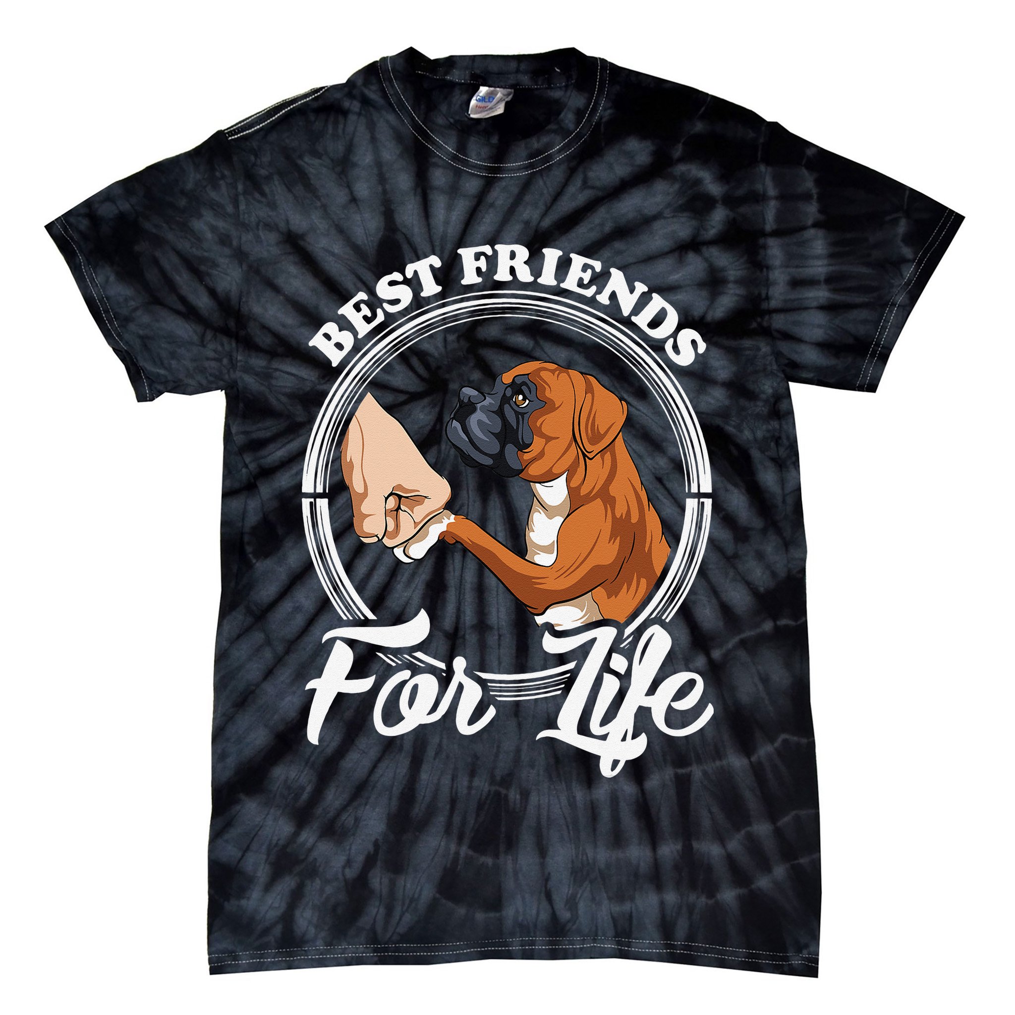 Funny Boxer Dog Boxer Dog Lover Tie-Dye T-Shirt