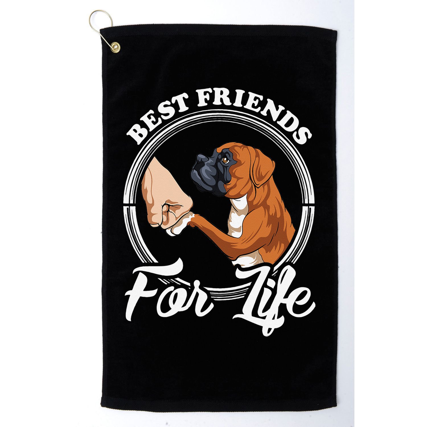Funny Boxer Dog Boxer Dog Lover Golf Towel