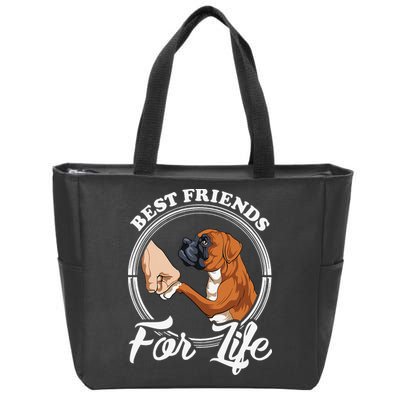 Funny Boxer Dog Boxer Dog Lover Zip Tote Bag