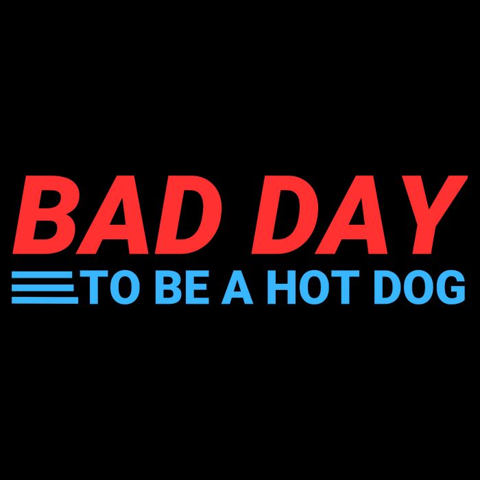 Funny Bad Day To Be A Hot Dog Hot Dog Foodie Funny Hot Dog Dad Life Backpack