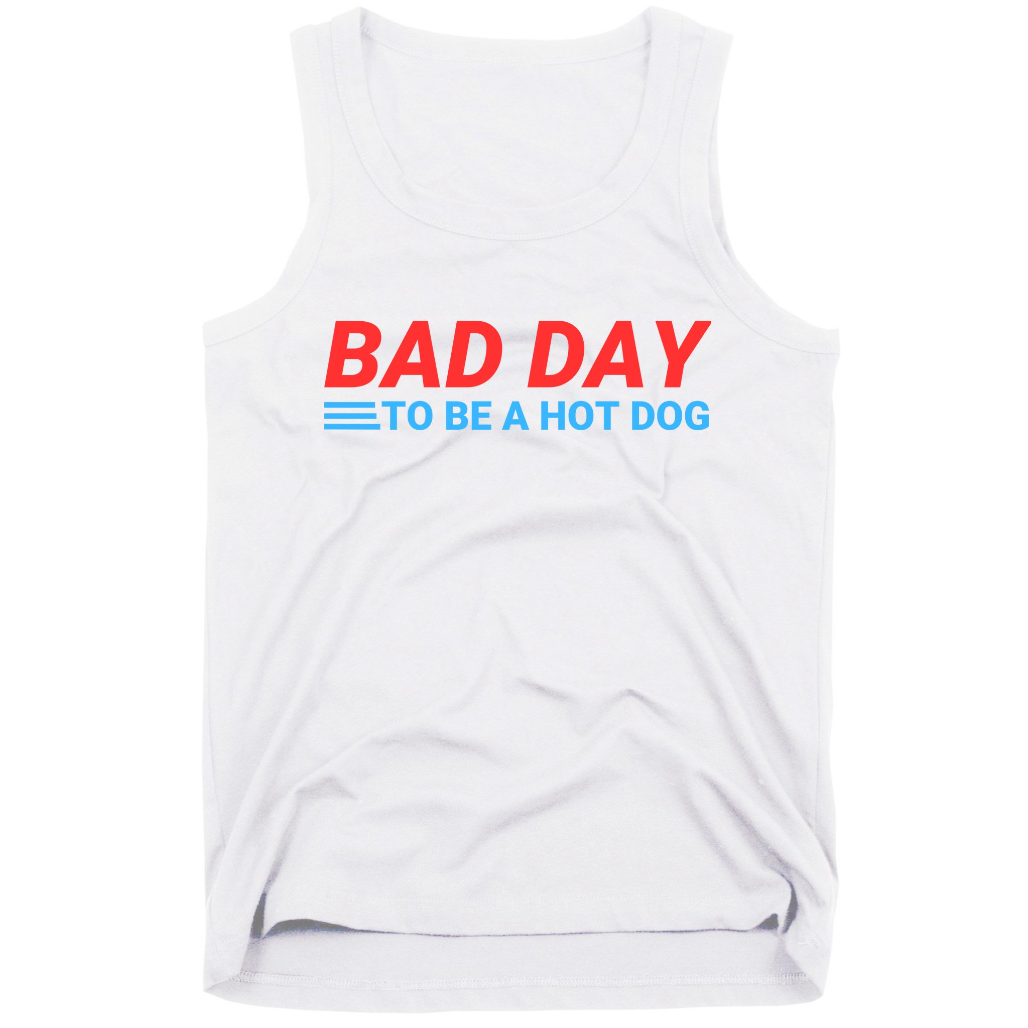Funny Bad Day To Be A Hot Dog Hot Dog Foodie Funny Hot Dog Dad Life Tank Top