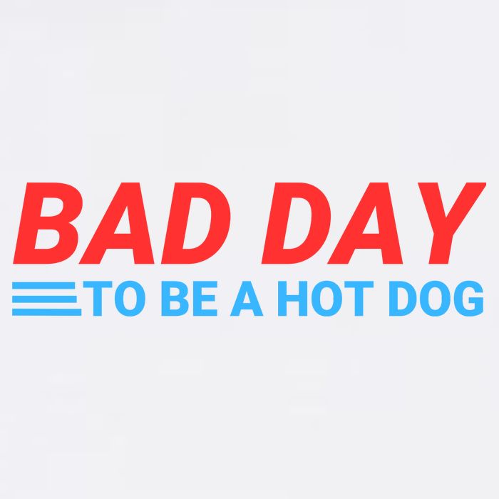 Funny Bad Day To Be A Hot Dog Hot Dog Foodie Funny Hot Dog Dad Life Tank Top