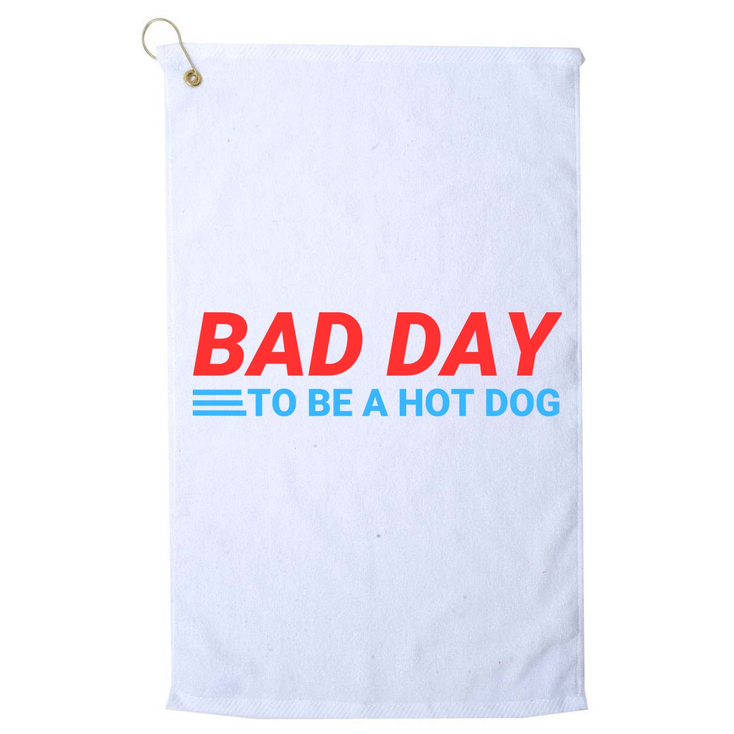Funny Bad Day To Be A Hot Dog Hot Dog Foodie Funny Hot Dog Dad Life Golf Towel