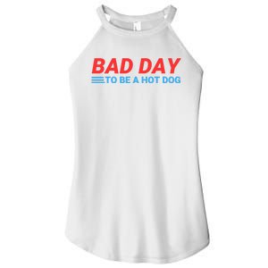 Funny Bad Day To Be A Hot Dog Hot Dog Foodie Funny Hot Dog Dad Life Women's Perfect Tri Rocker Tank