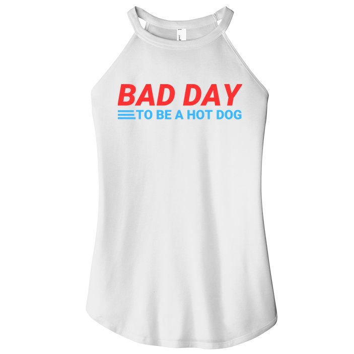 Funny Bad Day To Be A Hot Dog Hot Dog Foodie Funny Hot Dog Dad Life Women's Perfect Tri Rocker Tank