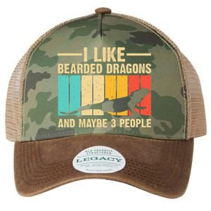 Funny Bearded Dragon Design Pogona Reptile Lover Men Women Legacy Tie Dye Trucker Hat