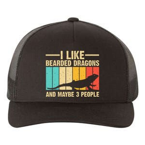 Funny Bearded Dragon Design Pogona Reptile Lover Men Women Yupoong Adult 5-Panel Trucker Hat