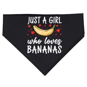 Funny Banana Design For Women Girl Banana Fruit Food Lovers USA-Made Doggie Bandana